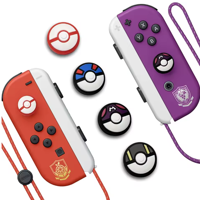 4pcs Silicone Analog Thumb Grip Caps Compatible with Nintendo Switch 2 /OLED/Switch Lite/Switch Joystick Protective Cover