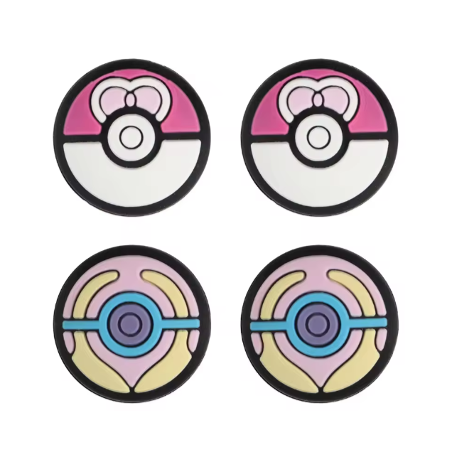 4pcs Silicone Analog Thumb Grip Caps Compatible with Nintendo Switch 2 /OLED/Switch Lite/Switch Joystick Protective Cover