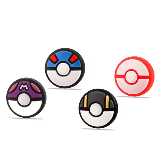 4pcs Silicone Analog Thumb Grip Caps Compatible with Nintendo Switch 2 /OLED/Switch Lite/Switch Joystick Protective Cover