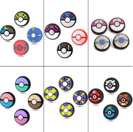 4pcs Silicone Analog Thumb Grip Caps Compatible with Nintendo Switch 2 /OLED/Switch Lite/Switch Joystick Protective Cover