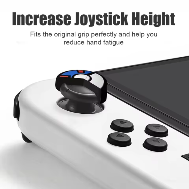 4pcs Silicone Analog Thumb Grip Caps Compatible with Nintendo Switch 2 /OLED/Switch Lite/Switch Joystick Protective Cover